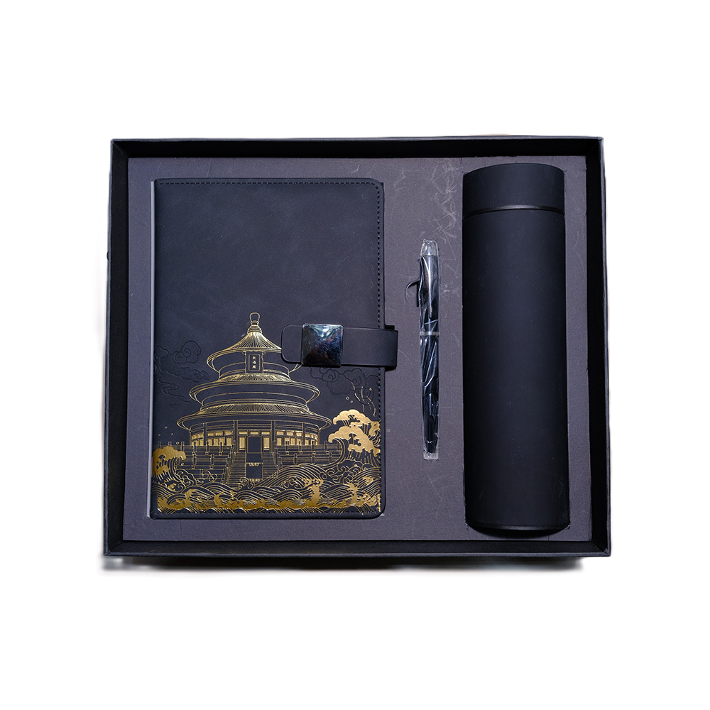 3-х частинний шкіряний модний подарунковий набір ноутбуків