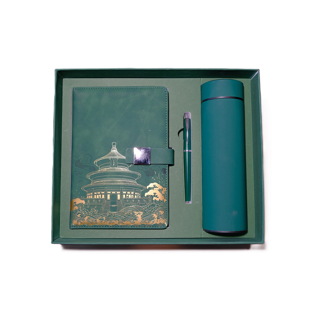 3-х частинний шкіряний модний подарунковий набір ноутбуків